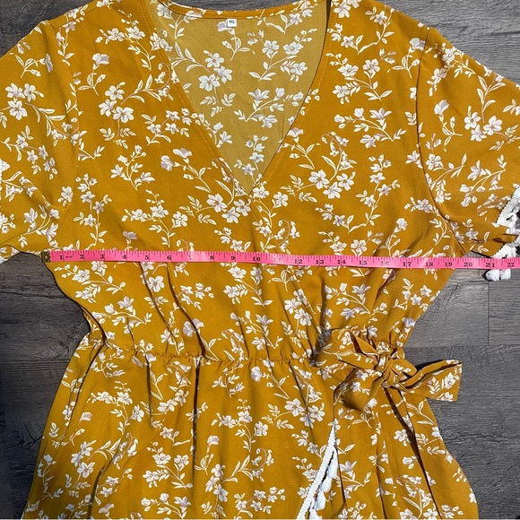 Faux Wrap Floral Tassel Dress - Picture 8 of 11